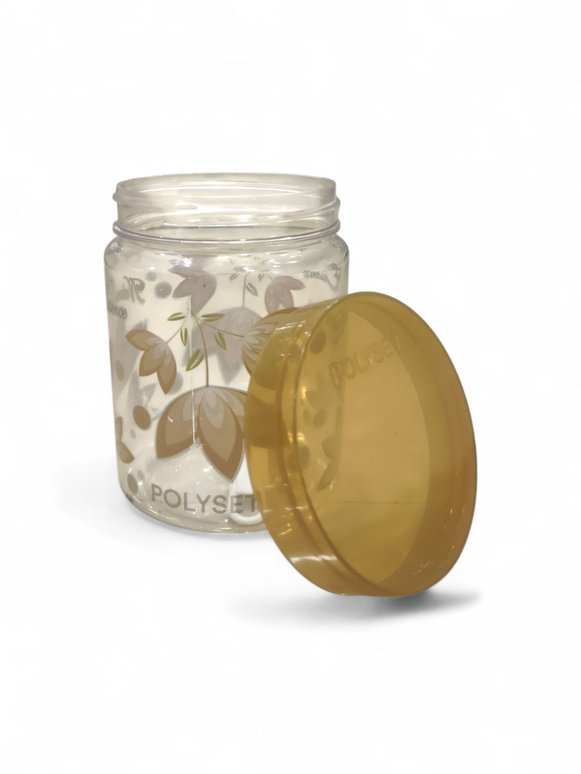POLYSET CREST 650ML CONTAINER GOLD PRINTED POLYSET CREST 650ML CONTAINER GOLD PRINTED